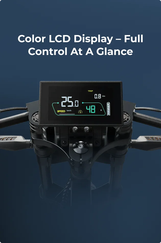 Color LCD Display - Full Control at a Glance