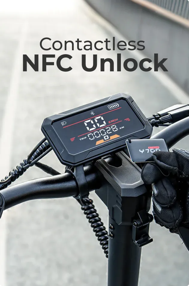 Contactless NFC Unlock - Ride in Seconds