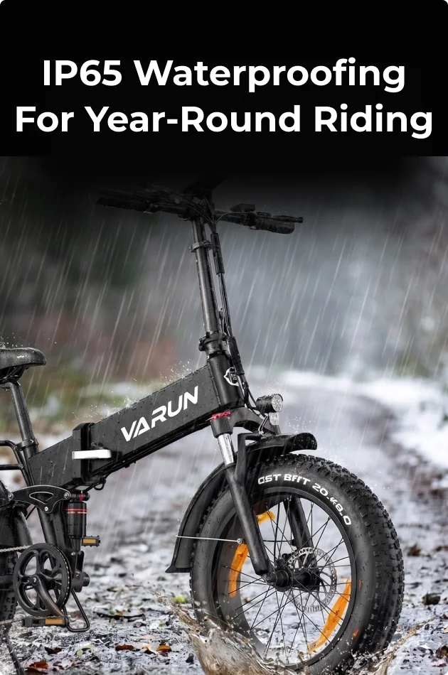 IP65 Waterproofing for Year-Round Riding