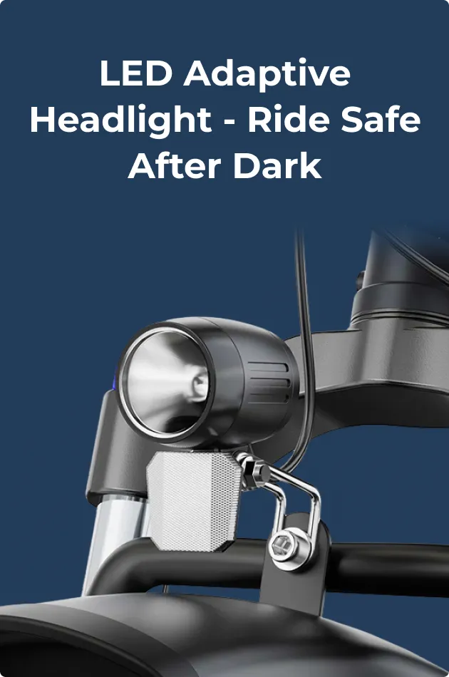 LED Adaptive Headlight - Ride Safe After Dark