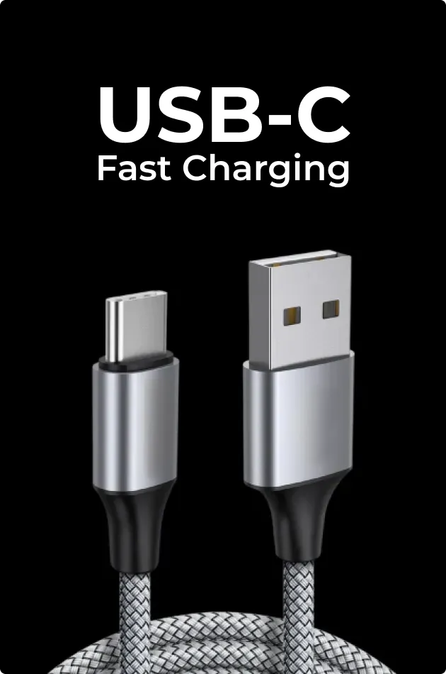 USB-C Fast Charging - Charge Anywhere
