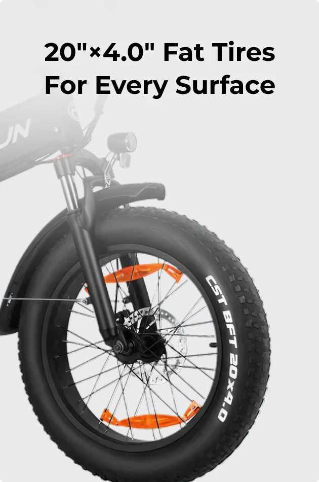20"×4.0" Fat Tires for Every Surface 