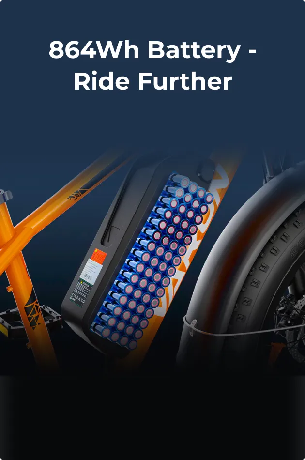 864Wh Battery - Ride Further